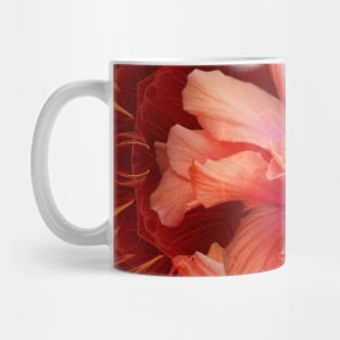 Orange hibiscus and vibrant kaleidoscope Mug